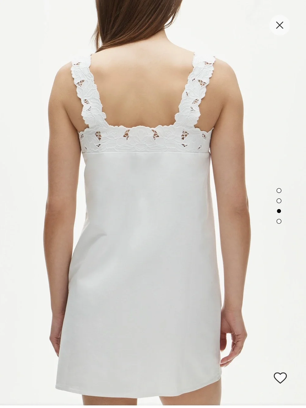 J. Crew White Eyelet-Trim Mini Dress